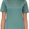 Mammut Selun Logo FL T-Shirt Women, Grøn 1 Mammut Selun Logo FL T-Shirt Women, Grøn -Campingtøj Butik mammut selun fl t shirt logo women dark jade 4 1