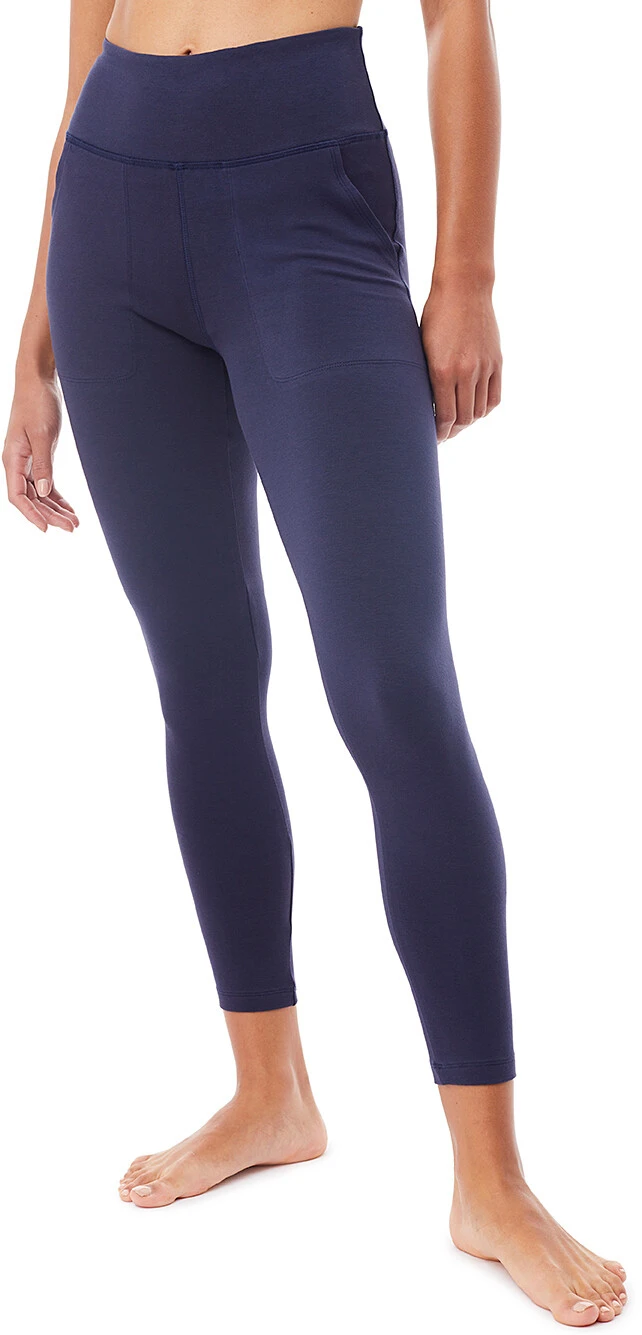 MANDALA Cropped Pocket Tights GOTS Women, Blå 3 MANDALA Cropped Pocket Tights GOTS Women, Blå