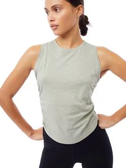 MANDALA Side Ruffled Top Women, Gr&aring;