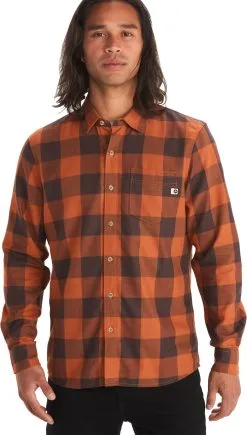 Marmot Anderson Lightweight Flannel LS Skjorte Herrer, Orange