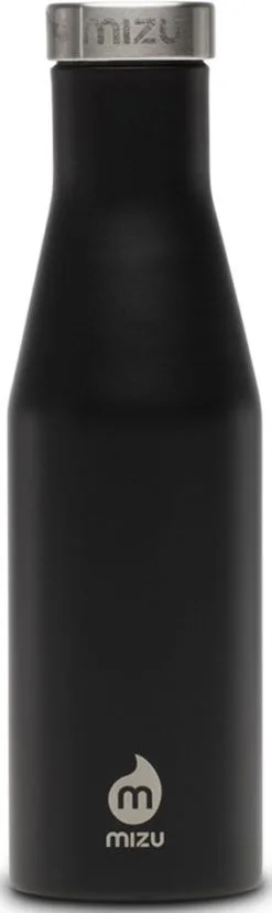 MIZU S4 Drikkeflaske 400 Ml Med H&aelig;tte I Rustfrit St&aring;l, Bl&aring;