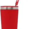 MIZU Tumbler 16 Med Rødt Halm, Rød 1 MIZU Tumbler 16 Med Rødt Halm, Rød -Campingtøj Butik mizu tumbler 16 with red straw red 1