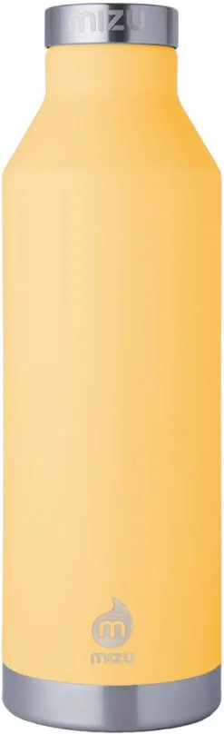 MIZU V8 Enduro Drikkeflaske 800ml M. Rustfri St&aring;ll&aring;g, Gul