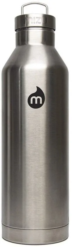 MIZU V8 Drikkeflaske Med H&aelig;tte I Rustfrit St&aring;l 750 Ml, Hvid