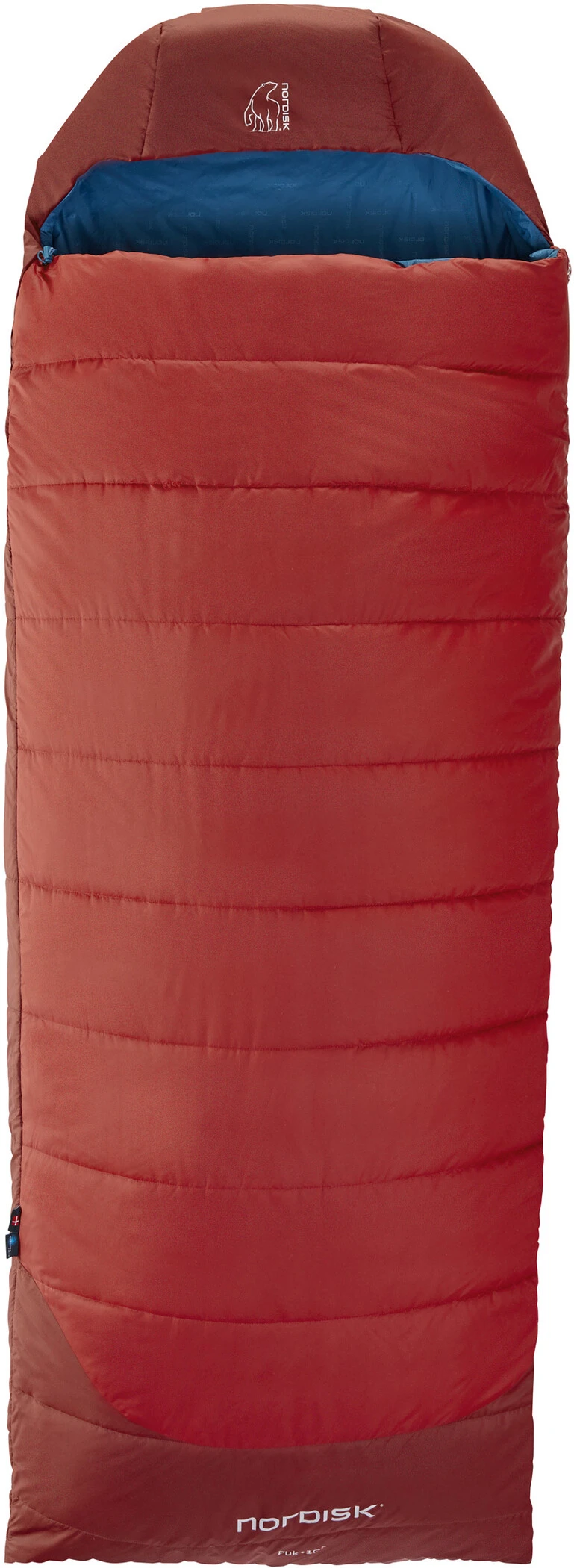 Nordisk Puk +10 Blanket Sovepose L, Rød/blå 3 Nordisk Puk +10 Blanket Sovepose L, Rød/blå
