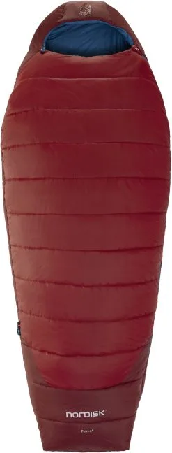 Nordisk Puk +4 Egg Sovepose L, R&oslash;d/bl&aring;