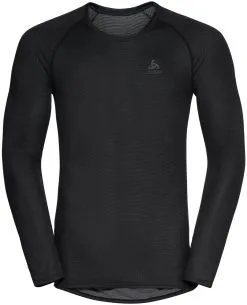 Odlo Active F-Dry Light Plus Top Crew Neck L/S Herrer, Sort
