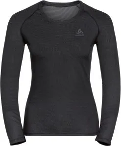 Odlo Active F-Dry Light Plus Top Crew Neck L/S Damer, Sort