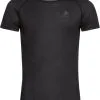 Odlo Active F-Dry Light Plus Top Med Rund Hals S/S Herrer, Sort 2 Odlo Active F-Dry Light Plus Top Med Rund Hals S/S Herrer, Sort -Campingtøj Butik odlo active f dry light eco top crew neck s s men black 2 2