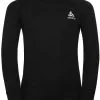 Odlo Active Warm Plus Top Crew Neck L/S Børn, Sort 1 Odlo Active Warm Plus Top Crew Neck L/S Børn, Sort -Campingtøj Butik odlo active warm eco top crew neck l s kids black 4