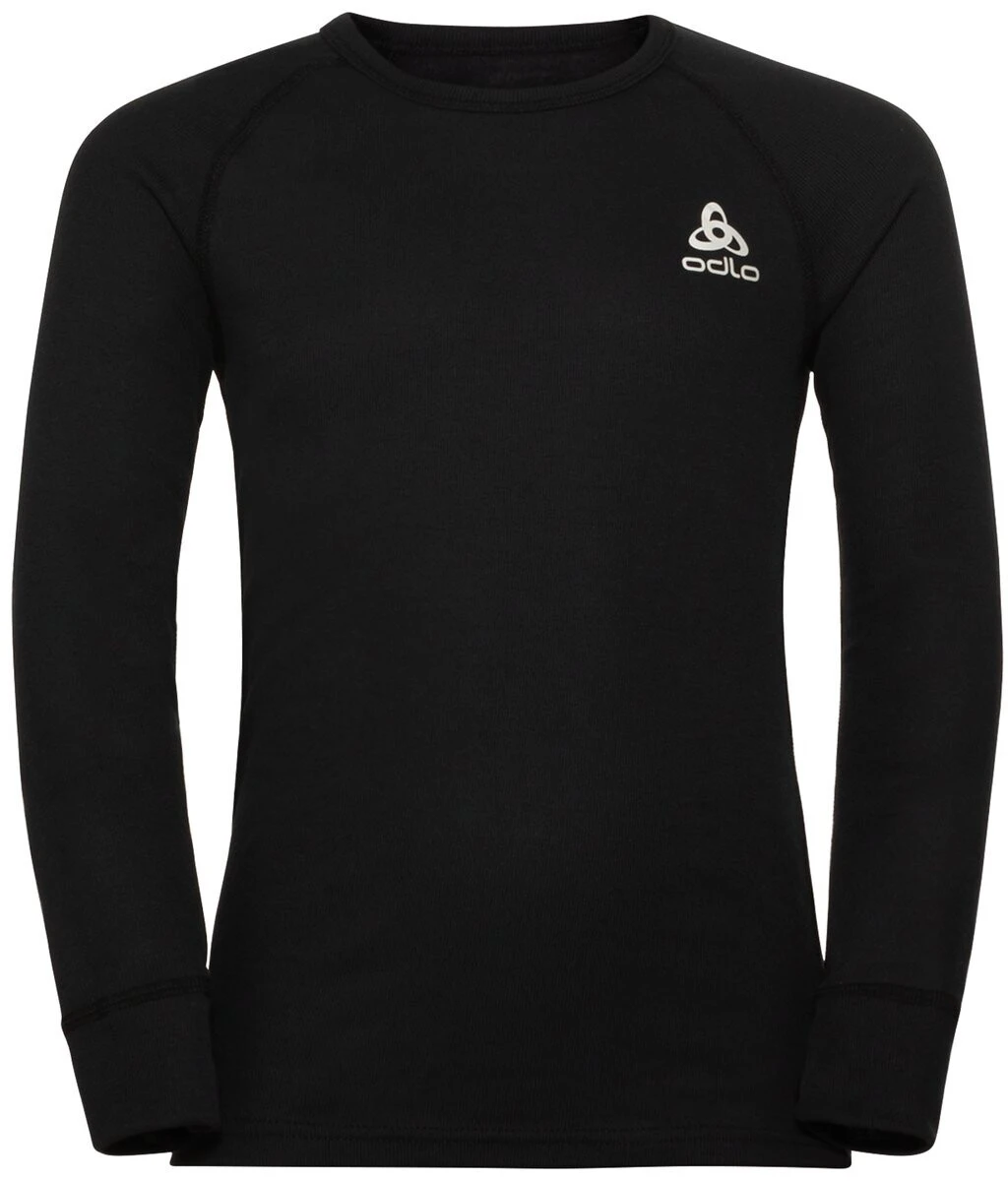 Odlo Active Warm Plus Top Crew Neck L/S Børn, Sort 3 Odlo Active Warm Plus Top Crew Neck L/S Børn, Sort
