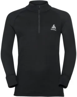 Odlo Active Warm Plus Top Skildpaddehals L/S Half-Zip B&oslash;rn, Bl&aring;