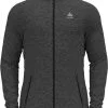 Odlo Tencia Tr&oslash;je M. Lynl&aring;s Herrer, Gr&oslash;n -Campingtøj Butik odlo fli full zip midlayer men dark grey melange 2