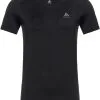 Odlo Merino 200 Kort&aelig;rmet Tr&oslash;je Med Crew-hals Damer, Gr&aring; -Campingtøj Butik odlo merino 200 crew neck ss shirt women black black 3 1