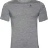 Odlo Natural T-shirt Herrer, Sort -Campingtøj Butik odlo natural merino rundhals kurzarmshirt herren grey melange grey melange 1