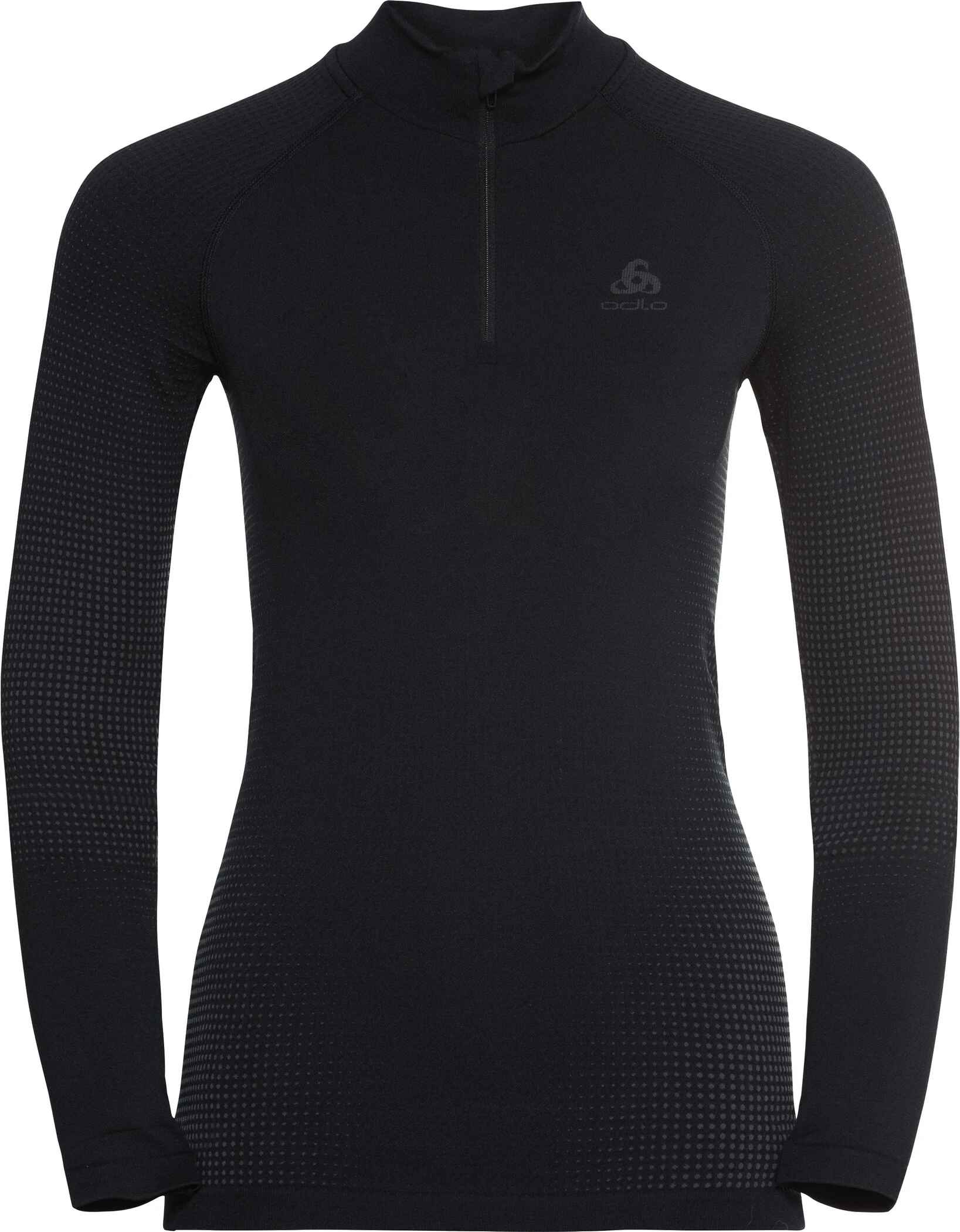 Odlo Performance Warm Eco LS Halfzip Baselayer Turtle Neck Top Med Halv Lynlås Damer, Sort 3 Odlo Performance Warm Eco LS Halfzip Baselayer Turtle Neck Top Med Halv Lynlås Damer, Sort