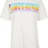 O'Neill O'Neill Connective Graphic Long T-Shirt Women, Hvid -Campingtøj Butik oneill connective graphic long t shirt women snow white 4