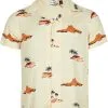 O'Neill O'Neill Print Shirt Men, Hvid/farverig -Campingtøj Butik oneill print shirt men beige lost island 5