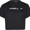 O'Neill O'Neill Rutile Cropped T-shirt Damer, Sort -Campingtøj Butik oneill rutile cropped t shirt women black out 2