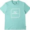 O'Neill O'Neill Cube T-shirt Piger, Hvid -Campingtøj Butik oneill ss shirt girls aqua sea 1
