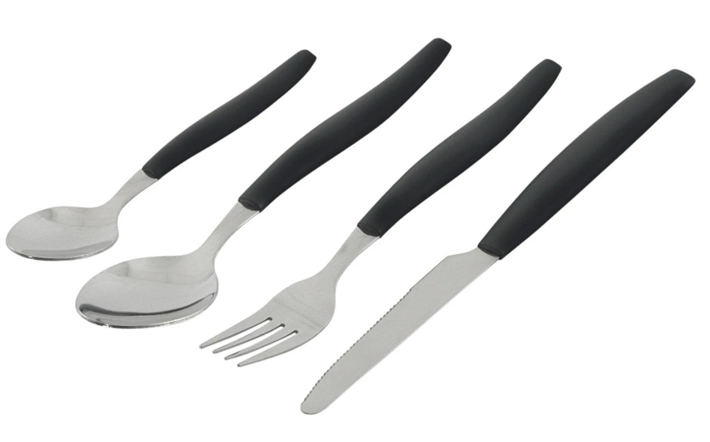 Outwell Sæt Med Kassebestik, Sort/sølv 3 Outwell Sæt Med Kassebestik, Sort/sølv