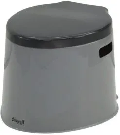 Outwell B&aelig;rbart Toilet 6l, Gr&aring;/sort