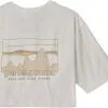 Patagonia 73 Skyline Organic T-shirt Herrer, Bl&aring; -Campingtøj Butik patagonia 73 skyline organic t shirt men birch white 3 1