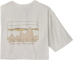 Patagonia 73 Skyline Organic T-shirt Herrer, Hvid