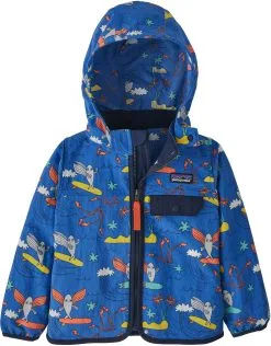 Patagonia Baggies Jacket Kids, Bl&aring;/farverig
