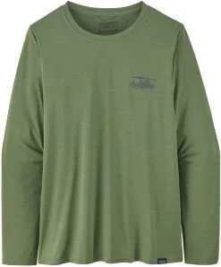Patagonia Capilene Cool Daily Graphic LS Skjorte Damer, Bl&aring;