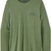 Patagonia Capilene Cool Daily Graphic LS Skjorte Damer, Bl&aring; -Campingtøj Butik patagonia capilene cool daily graphic ls shirt women green skgx 3