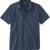 Patagonia Go To SS Shirt Men, Bl&aring;/farverig