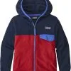 Patagonia Micro D Snap-T Jakke Børn, Rød/grøn 2 Patagonia Micro D Snap-T Jakke Børn, Rød/grøn -Campingtøj Butik patagonia micro d snap t jacka barn classic red w navy blue 1 1