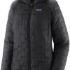Patagonia Micro Puff Hættetrøje Damer, Sort 1 Patagonia Micro Puff Hættetrøje Damer, Sort -Campingtøj Butik patagonia micro puff hoody women black blk 9 1