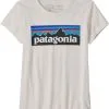 Patagonia P-6 Logo Regenerative Organic Certified T-Shirt Girls, Hvid 2 Patagonia P-6 Logo Regenerative Organic Certified T-Shirt Girls, Hvid -Campingtøj Butik patagonia p 6 logo regenerative organic certified t shirt girls birch white 1