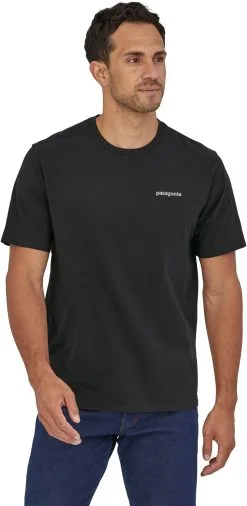 Patagonia P-6 Mission Organic T-shirt Herrer, Sort