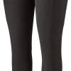 Patagonia Pack Out Str&oslash;mpebukser Damer, Gr&aring; -Campingtøj Butik patagonia pack out tights women black 10 4