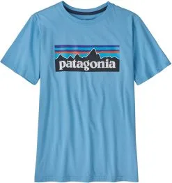 Patagonia Regenerative Organic Certified Cotton P-6 Logo T-shirt B&oslash;rn, Bl&aring;