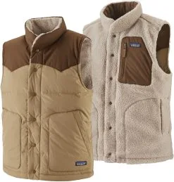 Patagonia Reversible Bivy Ned Vest Herrer, Beige