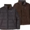 Patagonia Silent Down Vendbar Jakke Herrer, Bl&aring;/hvid -Campingtøj Butik patagonia silent down reversible jacket men black inbk 3