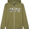 Picture Basement H&aelig;ttetr&oslash;je Herrer, Oliven -Campingtøj Butik picture basement zip hoodie men army green 3