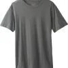 Prana T-shirt Herrer, Grå 1 Prana T-shirt Herrer, Grå -Campingtøj Butik prana crew ss t shirt men charcoal heather 1 1