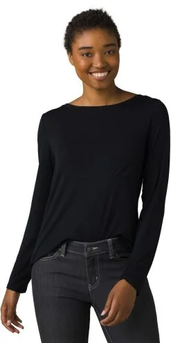 Prana Foundation LS Crew T-shirt Damer, Gr&aring;
