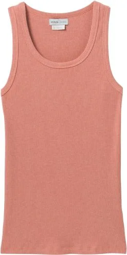 Prana Foundation Rib Tanktop Damer, R&oslash;d