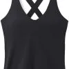 Prana Layna Tanktop Damer, Sort -Campingtøj Butik prana layna tank women black 1