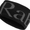 Rab Knitted Logo Hovedb&aring;nd, Turkis/gr&aring; -Campingtøj Butik rab knitted logo headband anthracite 1 1