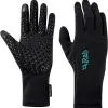 Rab Power Stretch Contact Grip Handsker Damer, Sort -Campingtøj Butik rab power stretch contact grip gloves women black 1