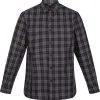 Regatta Lance LS Skjorte Herrer, Bl&aring;/hvid -Campingtøj Butik regatta lance ls shirt men black dark grey chek 4 1