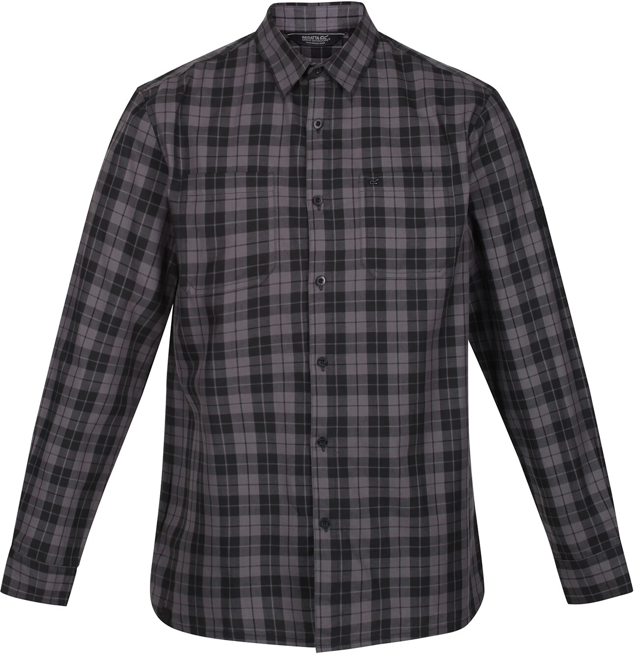 Regatta Lance LS Skjorte Herrer, Sort/grå 3 Regatta Lance LS Skjorte Herrer, Sort/grå