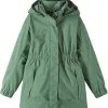 Reima Kaskinen Reimatec Parka Girls, Gr&oslash;n -Campingtøj Butik reima kaskinen reimatec parka girls green clay 10